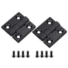 YTKNUT Butt Hinge Zinc Alloy Door Hinge for Closet Cabinet Door,Black,4cm X 4cm,Set of 2