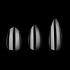 504PCS Almond Nail Tips Full Cover Clear Acrylic Nails S