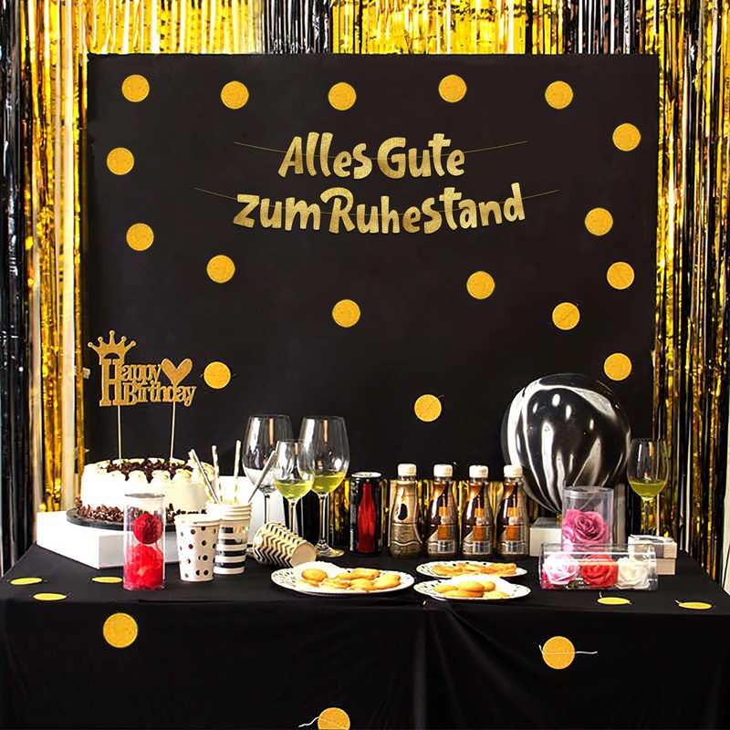 Happy Retirement Glitter Banners Happy Retirement Party Supplies