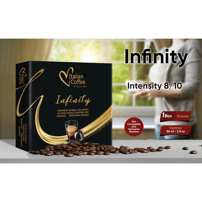 Italian Coffee for Espresso Lovers pods compatible with PRO Professional