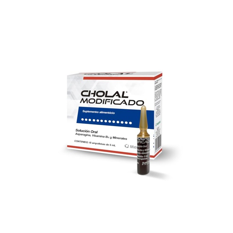 Cholal Modificado Suplemento Alimenticio Vitamina B12 Minerales Complemento Nutricional Caja