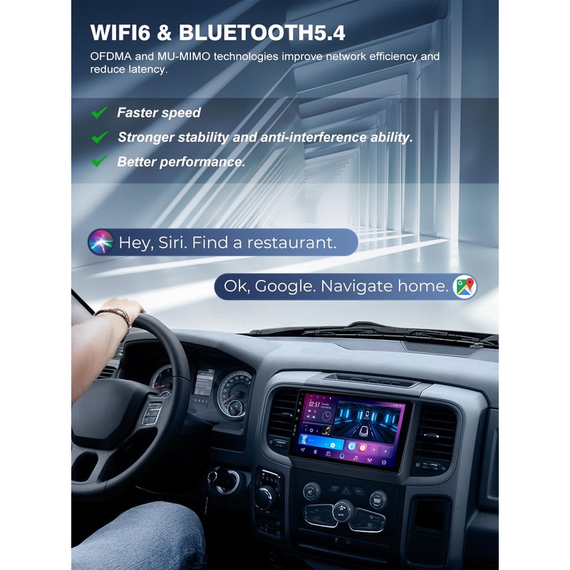 5G WiFi(6) Car Radio for Dodge RAM 1500 2500 3500