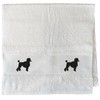 Huuraa Guest Towel Poodle Silhouette Gift 50 x 100 cm