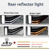 PGTOPONE Smoked Shell Clear Lens Sequential Flash Signal DRL Side