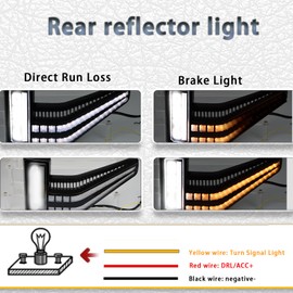 PGTOPONE Smoked Shell Clear Lens Sequential Flash Signal DRL Side Marker Lamp Compatible With Ford F150 Raptor 2020 2021 2022 2023 Pickup Truck Front Fender Edge (Side marker light)