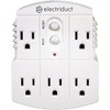 Electriduct 5-Outlet GFCI Wall Adapter, 15 Amp Grounded 3-Prong Automatic