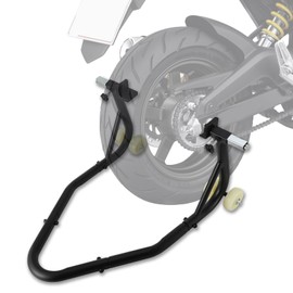 USTPO Motorcycle Stand Lift 850lbs Front Rear Wheels Fork Stand with L Adjustable Swingarm Spool Universal for 50-125cc CRF CR XR RM KX KLX YZ TTR PW SSR Apollo TAO TAO SDG Dirt Pit Bike