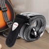 Melede Bulldog - Guitar Strap Black & White with Fast