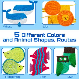 Inbeby - Alfombra de laberinto de mármol para aliviar el estrés (laberinto animal)