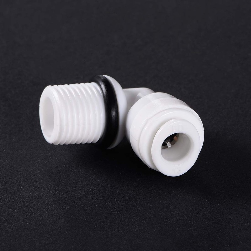 sourcing map Quick Coupling L Type G1/4 Male Thread to