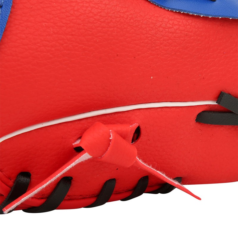 PU Leather Baseball Glove Practicing Training Competition Gloves for Children(Red