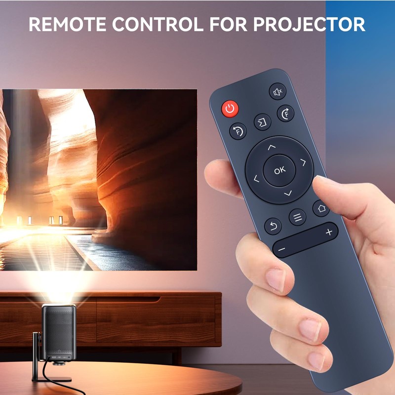 PZL Replacement Remote Control for VOPLLS Mini Projector R1, for