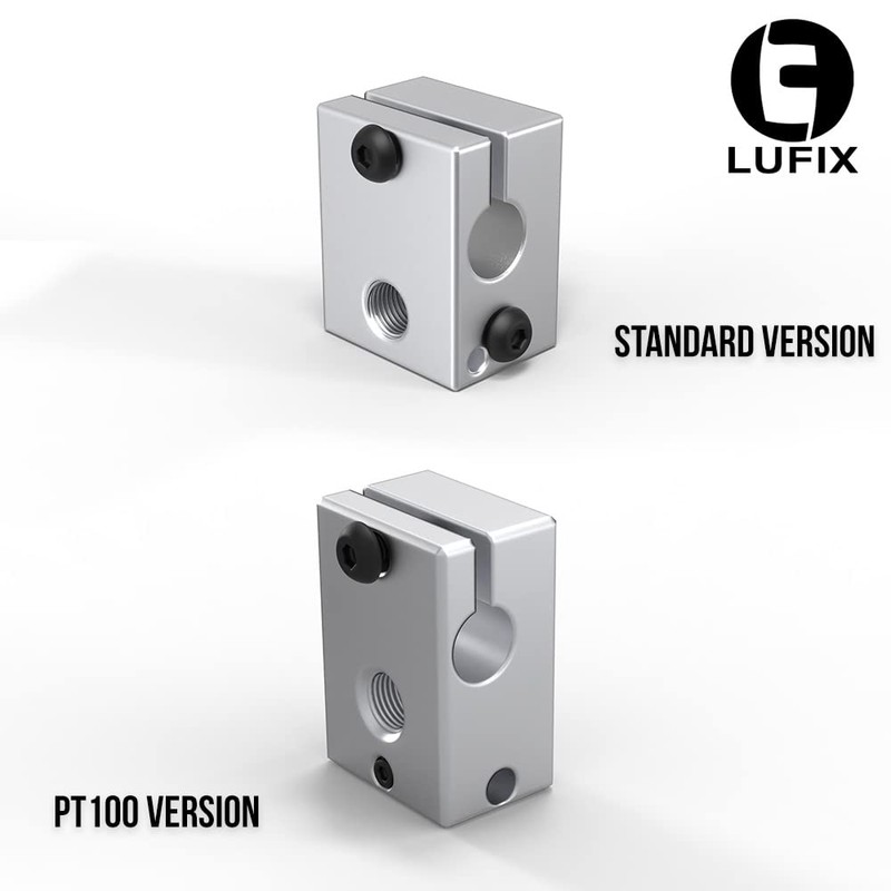 Lufix V6 Heating Block PT100 Version - 3D Printer Heating