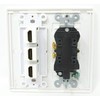 RiteAV - 15 Amp Power Outlet 3 Port HDMI Decorative