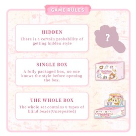 LUCKY EMMA Secret Forest Lovely Emma Dumpling Series Blind Box 8PCS Blind Bag Collection Toys Desktop Cute Blind Box Figures for Birthday Gifts