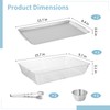 2 Sets Chilled Serving Tray for Patries - 15.7 x