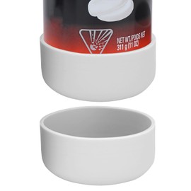 Linkidea 2 Pack Shave Gel Can Rust Holder, Silicone Shaving Foam Stand, Shaver Gel Foam Base Compatible with Barbasol, Gilletee Shave Gel (Grey)