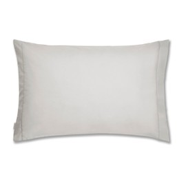 Plain Dyed Cotton Percale Grey 200TC Housewife Pillowcases 50 x 80 cm (2)