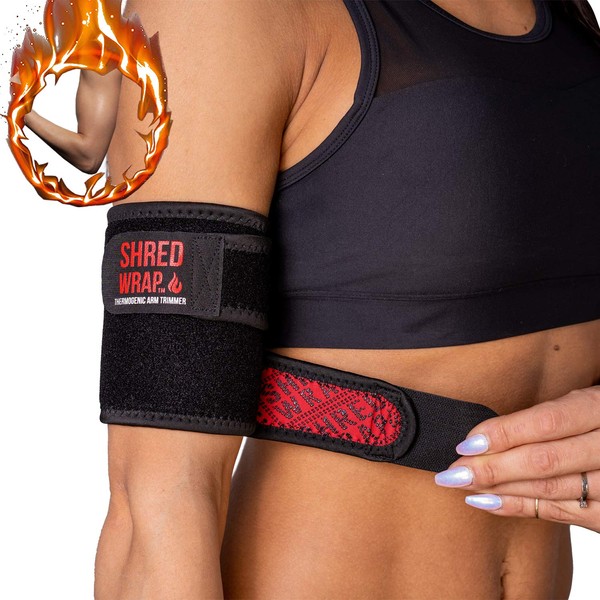 Iron Bull Strength Shred Wraps para brazos – Recortadores termogénicos para pérdida de peso – Bandas de quema de grasa premium con tecnología adelgazante – Envolturas corporales para tonificación de brazos (XL)