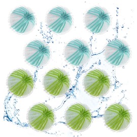 Pet Hair Remover for Laundry, 12Pcs Reusable Lint Remover Balls, Pet Hair Remover Balls for Washing Machine, Reusable Hair Catcher for Dogs & Cats Furry Removal