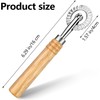 Ravioli Cutter Wheel, Pasta Cutter Wheel with Wooden Handle and