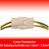 10x Flat Connector Housing 9-Pin Including 2.8 mm Flat Connector