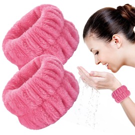 2pcs Wrist Bands for Washing Face Wash Wristbands Wrist Towels Arm Bands for Skincare Makeup Wrist Cuffs Spa Wrist Scrunchies