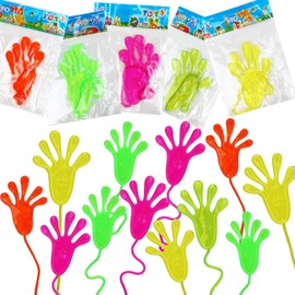 SULOLI 30PCS Sticky Hands, Stretchy Sticky Hand Toys Party Favors for Kids Xmas Gift Easter Basket Stuffers Easter Egg Fillers for Kids Birthday Party Supplies