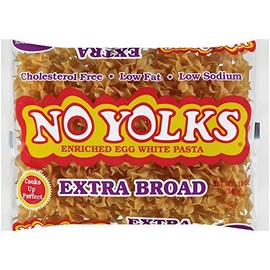 No Yolks Extra Broad Egg Noodle, 12 oz (Pack of 12)