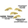 4 Pack - Light Tan Tactical Hair Clips, Multitool Snap