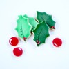 1 Dz. Holly Leaf Cookie Set! Making your Dinner Tables Festive! Christmas, Holiday Hostess gift or Table Setting!