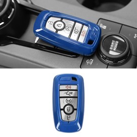 RT-TCZ Key Fob Case Cover Key Holder Protection Shell Accessories for Ford F150 & Explorer 2018-2023,for Ford Bronco & Bronco Sport 2021-2023,Blue