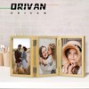 ORIVAN 5x7 Triple Picture Frame Hinged 3 Photos Folding Photo