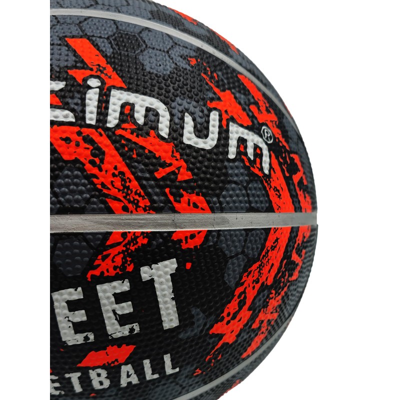 Optimum Street Basketball Black/Orange Size 7