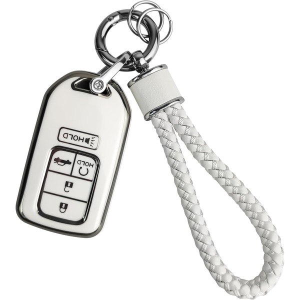 JOYEAR for Honda Keychain with Key Fob Cover Compatible with