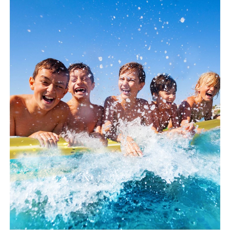 POZA 2 Pack Inflatable Gold Jumbo Pool Noodles Floats Premium