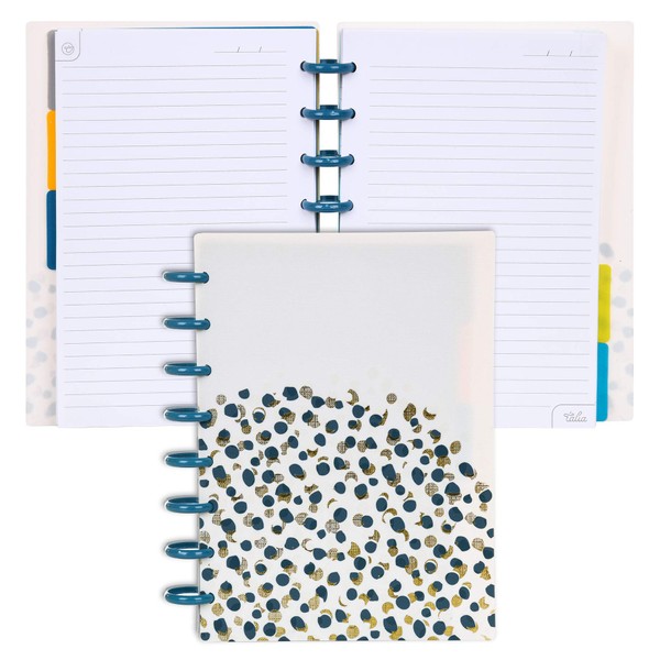 Talia Discbound Notebooks, Planner, Customizable, (Fireworks Deep Lake with DLB