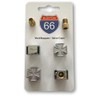 Set of 4 Valve Caps + 2 Bicycle Adapters –