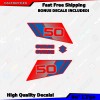 Factory EFX Non-OEM Gas Tank Decals Stickers fits 1986 Suzuki