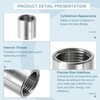 sourcing map NPT 1/2" x1-1/16 304 Stainless Steel Cast Pipe