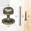 Bwintech 1 Set Ringed Mortice Door Knobs,Bronzed Finishing Pull Door