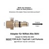 M&M Smartek KEW Bayonet Brass Adapter to 1/4 Inch Female
