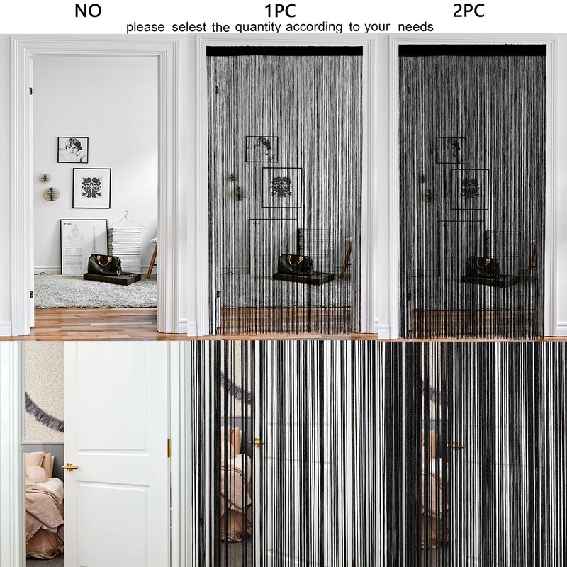 HSYLYM String Door Curtain Window Decoration Room Divider Decoration Single