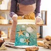 SINENRY Starfish Shells Beach Bread Bags for Homemade Bread, 2Pack