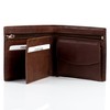 BACCINI Real Leather Billfold Wallet Leandro EastWest Portemonnaie Pocket with