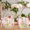 Sweetude 6 Set Pink Bow Clear PVC Gift Bags with