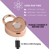 Tcyoatoa Heart Shaped Fingerprint Padlock, Small Smart Padlock for Gym