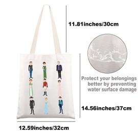 JNIAP Barely Tolerable Tote Bag Literature Gifts Pemberley Gifts Pemberley Tote Bag You Have Bewitched Me Gift, 9 Characters Tb, Large