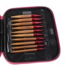 Interchangeable Carbonized Bamboo Needles Set Aluminum Circular Knitting Needles Ring