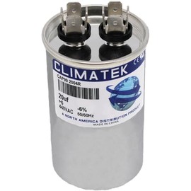 43-25136-09 - ClimaTek Upgraded 20 uf MFD Round 370/440 Volt Capacitor Fits Rheem